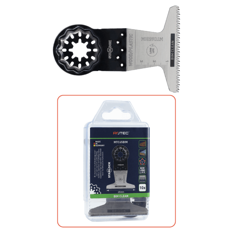 Rotec BIM Starlock Multitool Invalzaagblad type MTC65bi