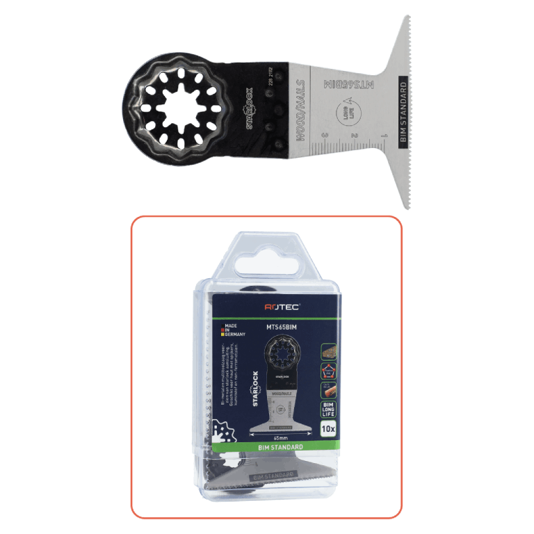 Rotec BIM Starlock Multitool Invalzaagblad type MTS65bi