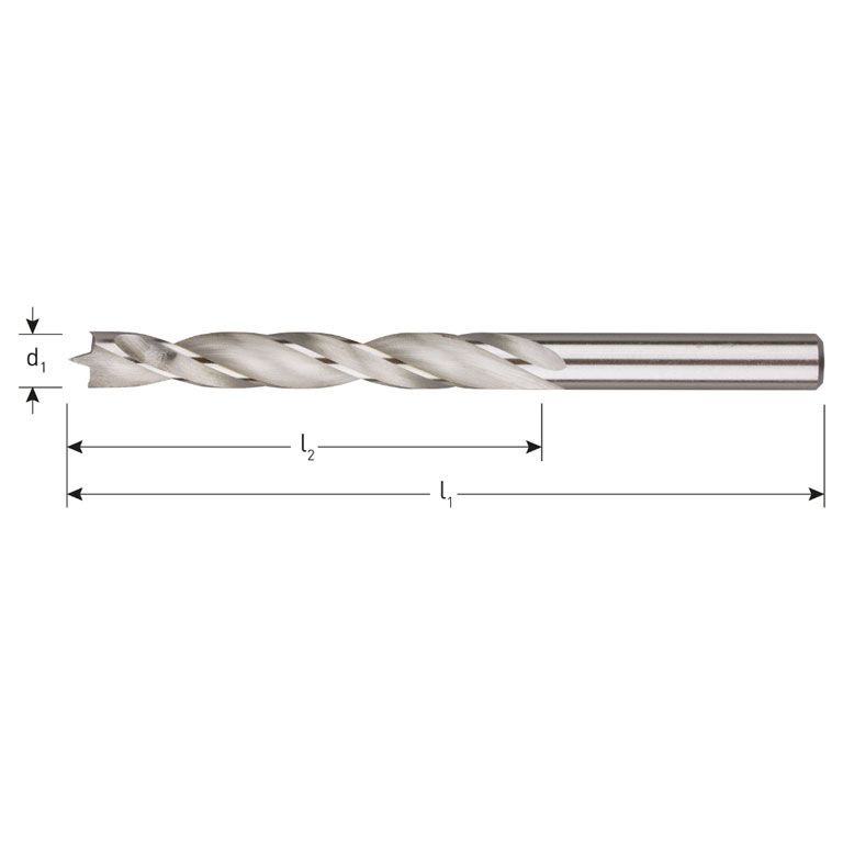 Rotec HSS-G Machinale Houtspiraalboor Ø15X70X110