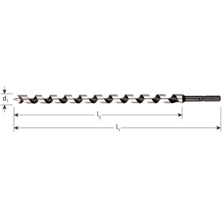 Rotec Slangenboor Gold-Line, Ø12X250X320