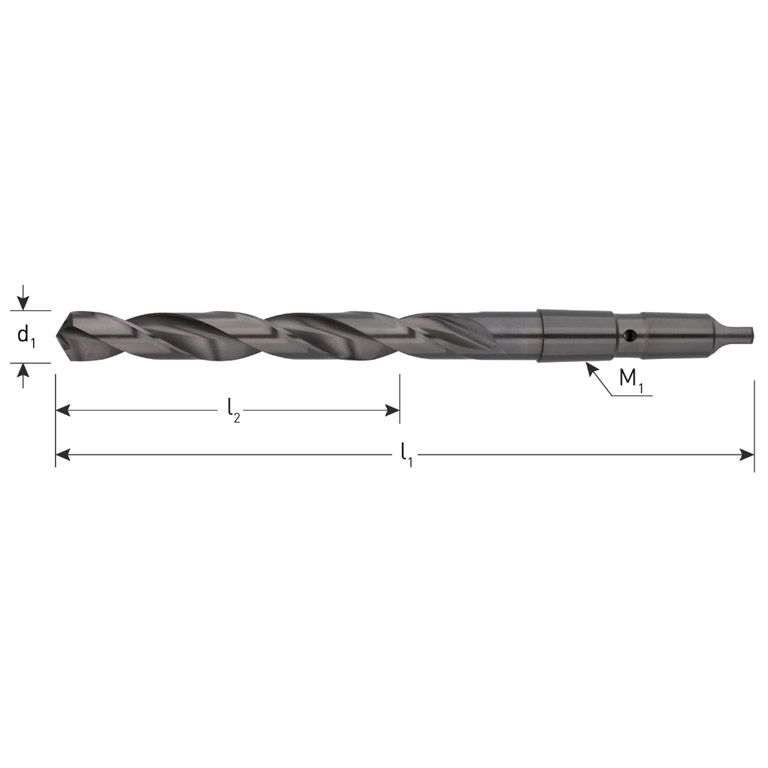 Rotec MK-Koelkanaalboor DIN 341 Type N Geslepen 19,0 Mm